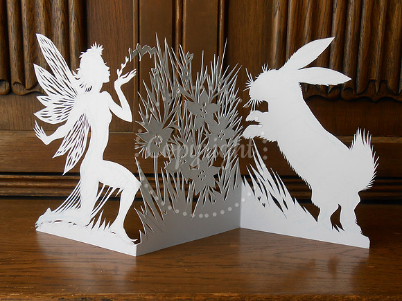 Woodland Fae and White Rabbit