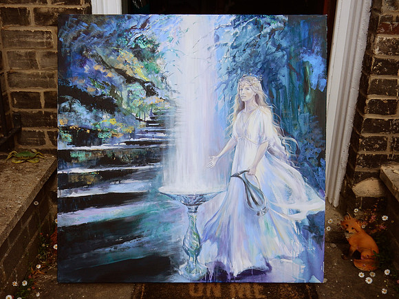 Galadriel, acrylic on canvas