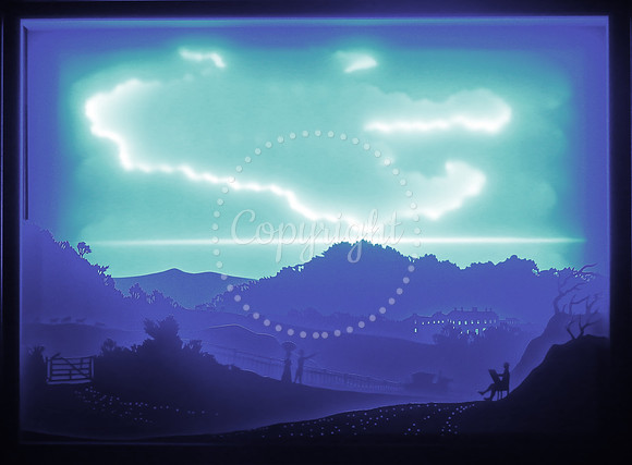 Multi-tier papercut lightbox commissioned for Sheringham Park