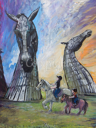 The Kelpies by Day and Night, 2026 - detail