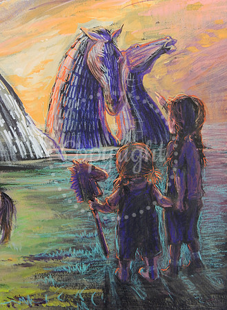 The Kelpies by Day and Night, 2026 - detail