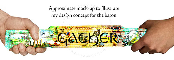 Approximate baton mock-up