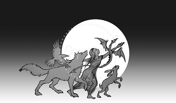 Book Illustration - ink and digital