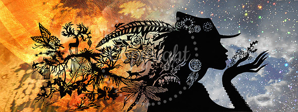 Book Illustration - papercut and digital