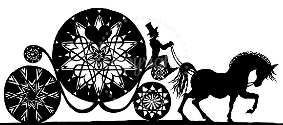 Fairytale Pumpkin Carriage - papercut