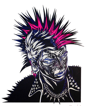 Mohican - papercut