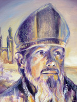St Augustine portrait commission - detail
