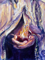 St Augustine portrait commission - detail