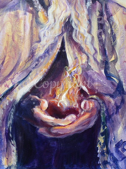 St Augustine portrait commission - detail