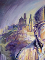 St Augustine portrait commission - detail