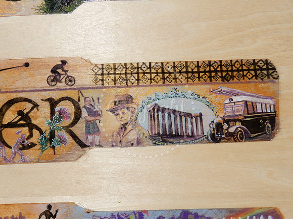Design submission for the Glasgow 2026 King's Baton - detail