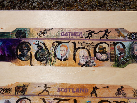 Design submission for the Glasgow 2026 King's Baton - detail