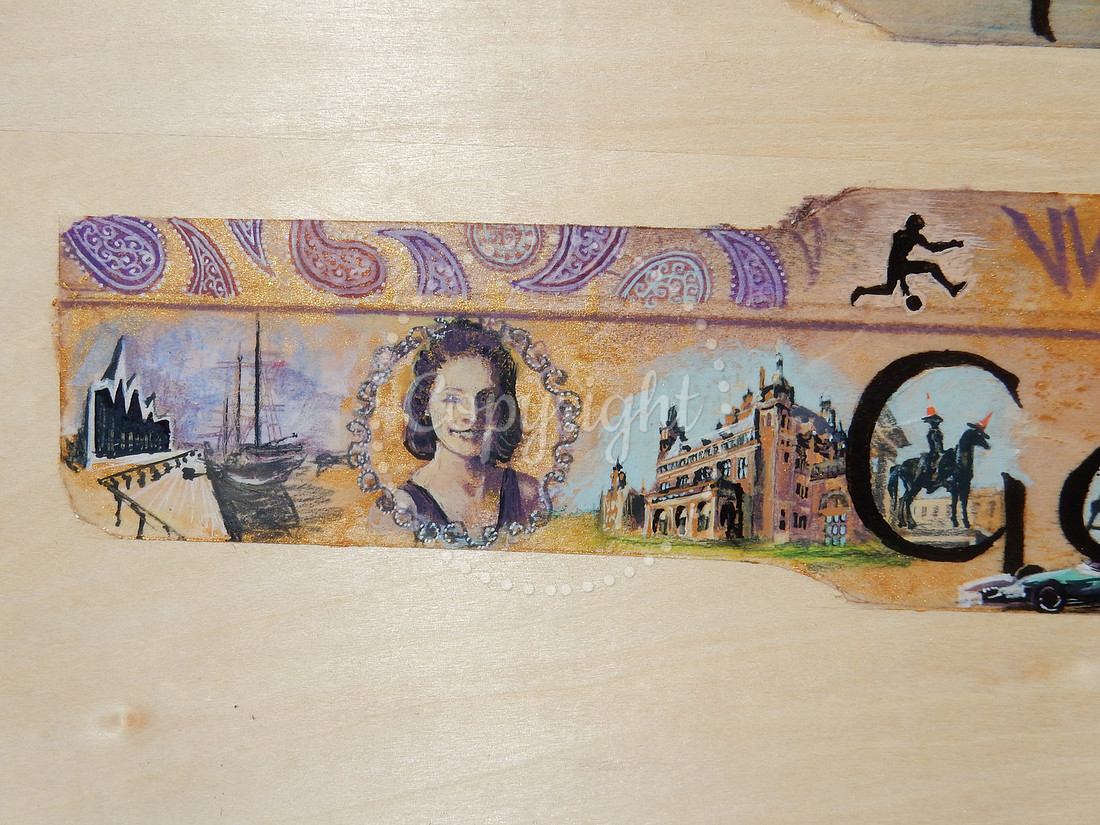 Design submission for the Glasgow 2026 King's Baton - detail