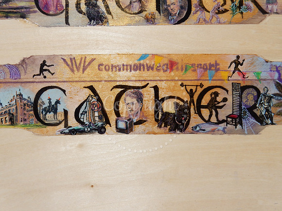 Design submission for the Glasgow 2026 King's Baton - detail