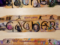 Design submission for the Glasgow 2026 King's Baton - detail