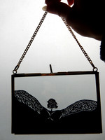 Sycamore Gap - scalpel papercut 15 x 10 cm