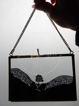 Sycamore Gap - scalpel papercut 15 x 10 cm