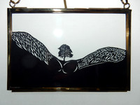 Sycamore Gap - scalpel papercut 15 x 10 cm