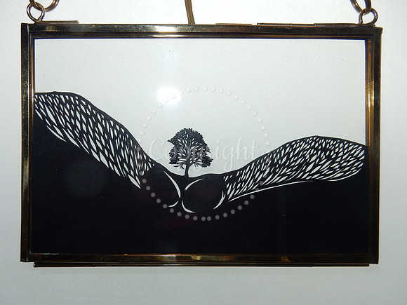 Sycamore Gap - scalpel papercut 15 x 10 cm