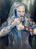 90 minute speed-portrait of Jason with Viking Sword