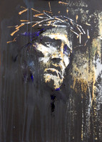 Christ Crowned - live palette knife demo