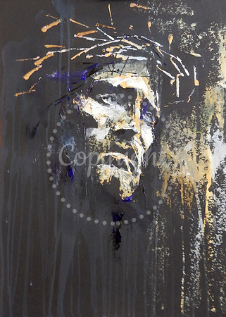 Christ Crowned - live palette knife demo