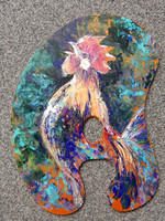 Herald of the Dawn (palette knife on artist's palette)