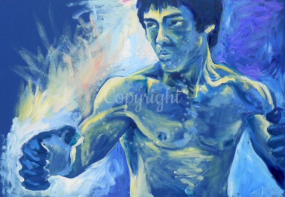 Bruce Lee - 2 hour speed-painting