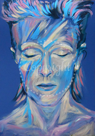 1 hour speed-portrait David Bowie Ziggy Stardust