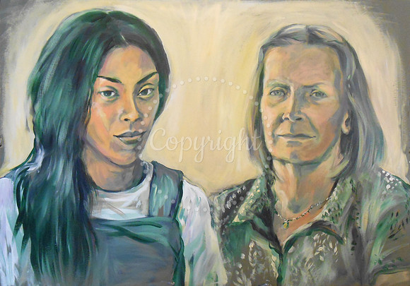 Double Portrait Commission from life (3 hrs)