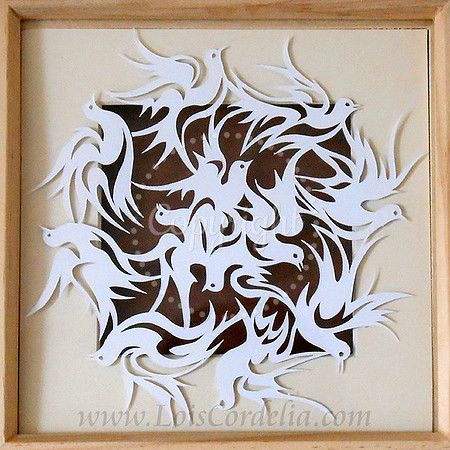 Free-form bird mandala