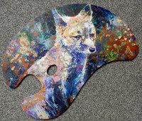Fox Cub (palette knife on artist's palette)