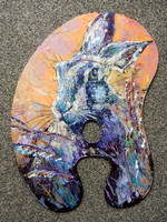 Hare (palette knife on artist's palette)