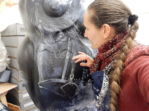 Blacke the Warhorse (Owl statue for public trail)