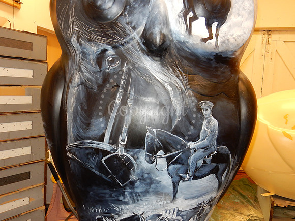 Blacke the Warhorse (Owl statue for public trail)
