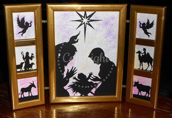 Christmas Nativity Triptych