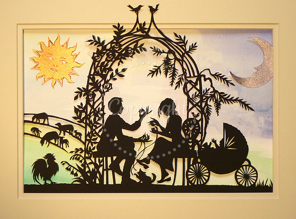 Rustic Scene in Papercut