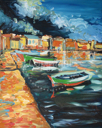 Cyprus Waterfront with Boats