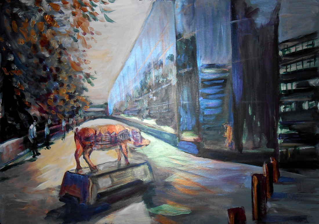 Piggy Through the Looking Glass (2 hour speed-painting)