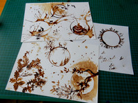 Coffee mug print paintings