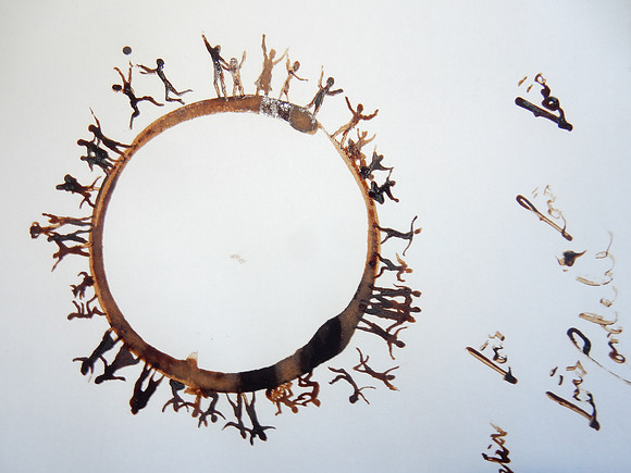 Coffee mug print paintings