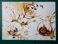 Coffee mug print paintings