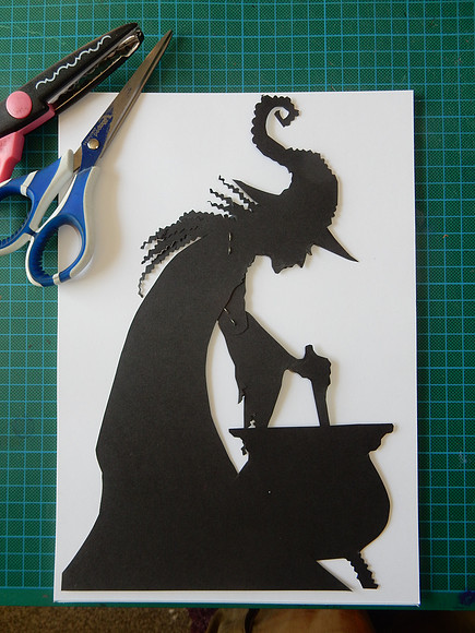 Halloween shadow puppets